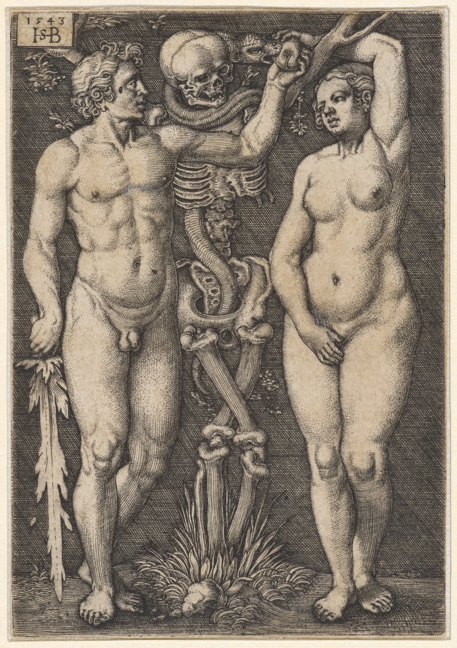 Adam et Ève, 1543 - Hans Sebald Beham