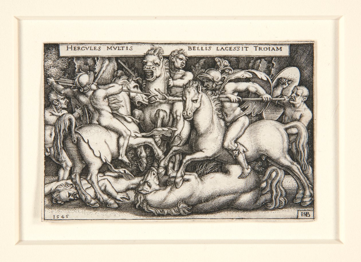 Hercule vainquant les Troyens - Hans Sebald Beham