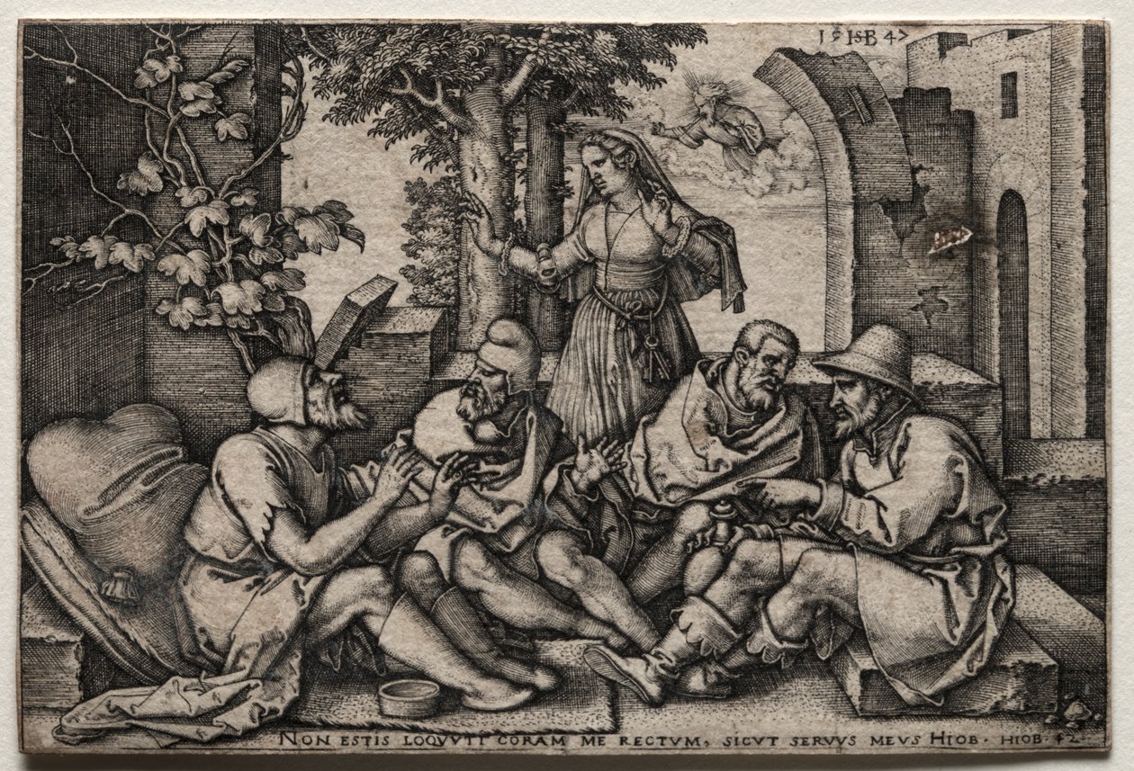 Job et ses amis - Hans Sebald Beham