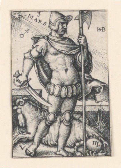Mars, des Sept Planètes - Hans Sebald Beham
