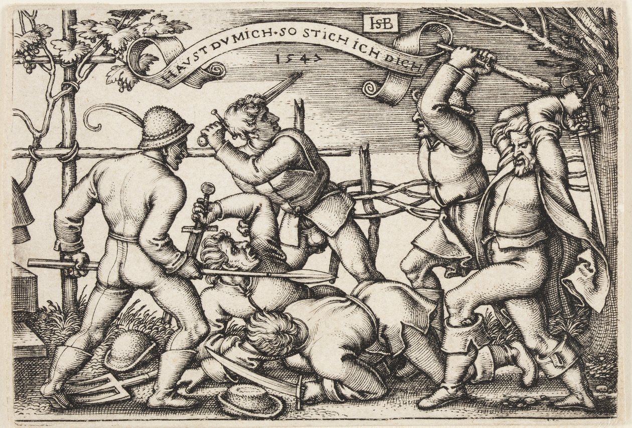 Rixe de paysans - Hans Sebald Beham