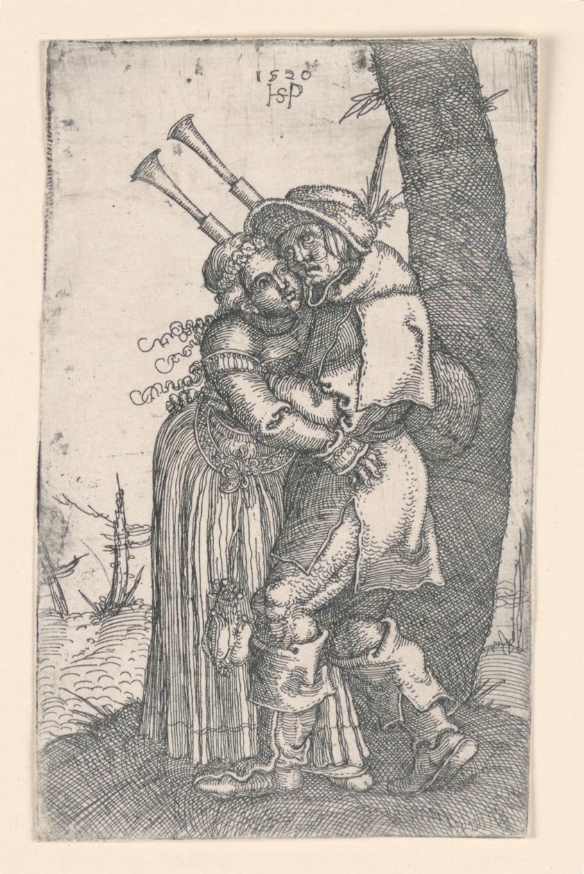 Le joueur de cornemuse - Hans Sebald Beham