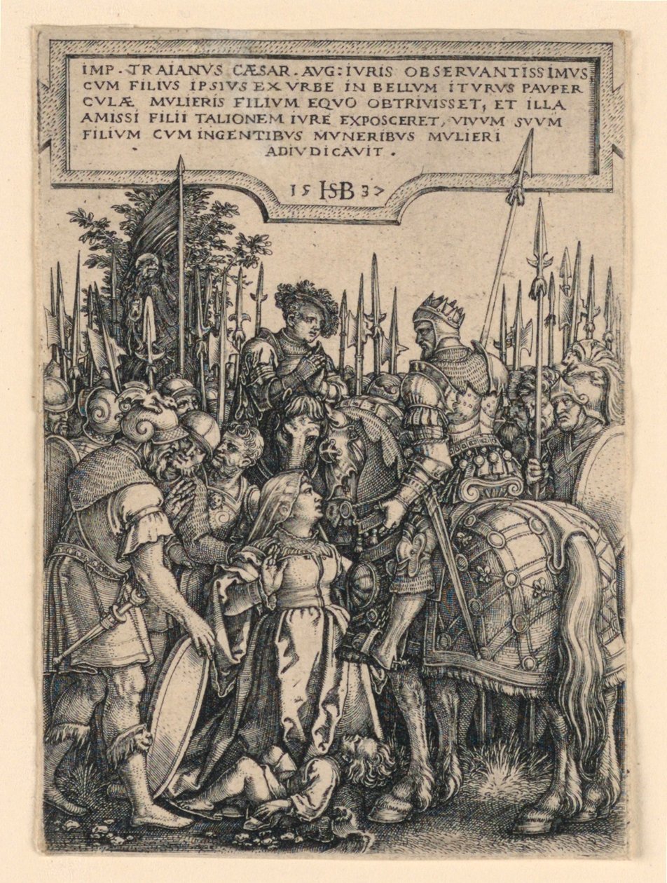 La Justice de Trajan - Hans Sebald Beham