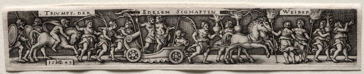 Triomphe des femmes, 1549 - Hans Sebald Beham