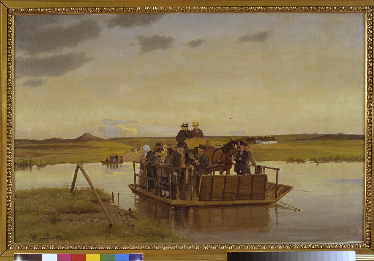 Un ferry sur la Gudenå - Hans Smidth