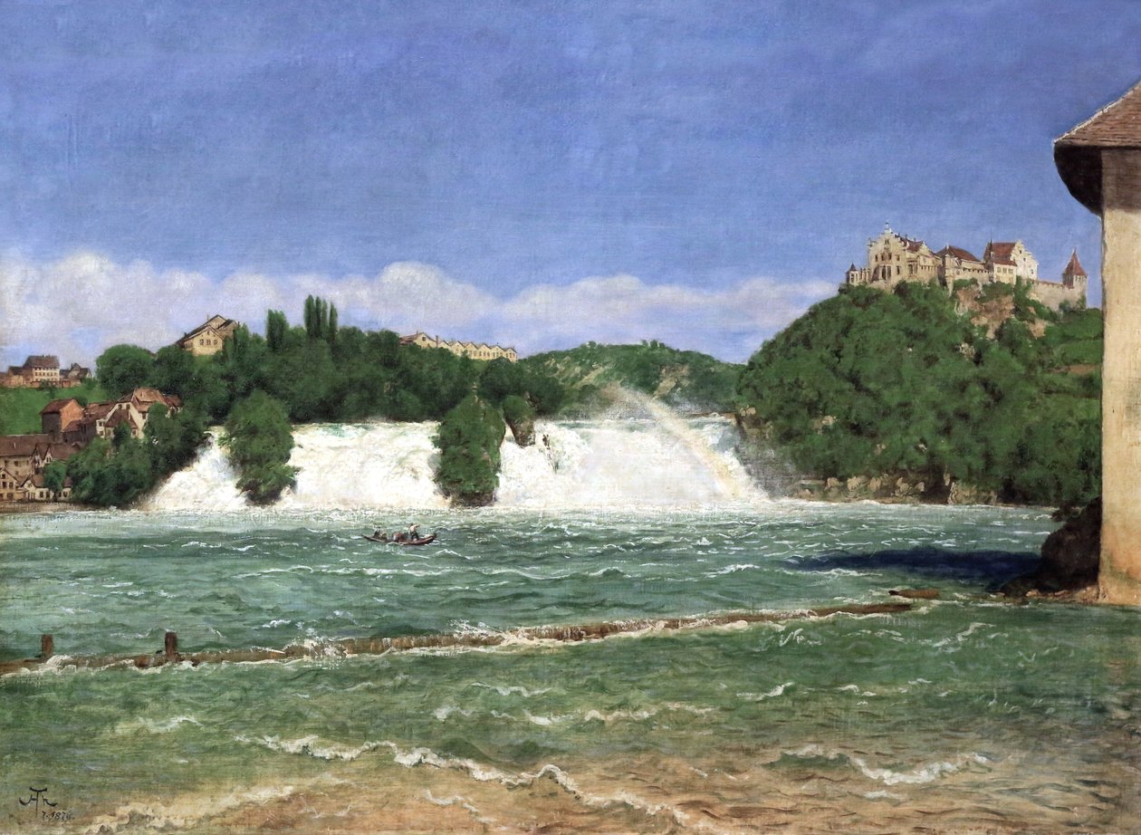 Les chutes du Rhin à Schaffhouse - Hans Thoma