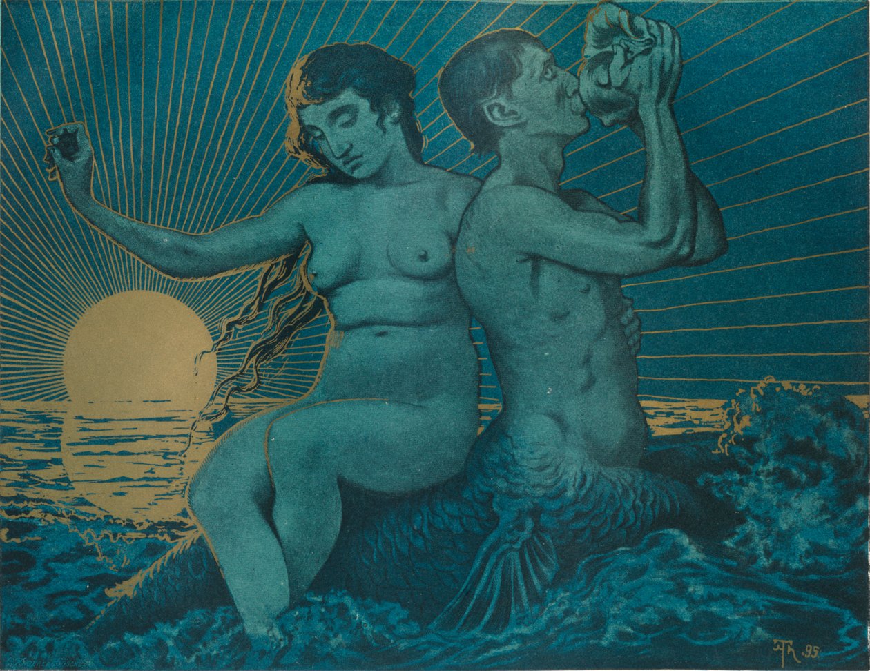 Triton et Néréide - Hans Thoma