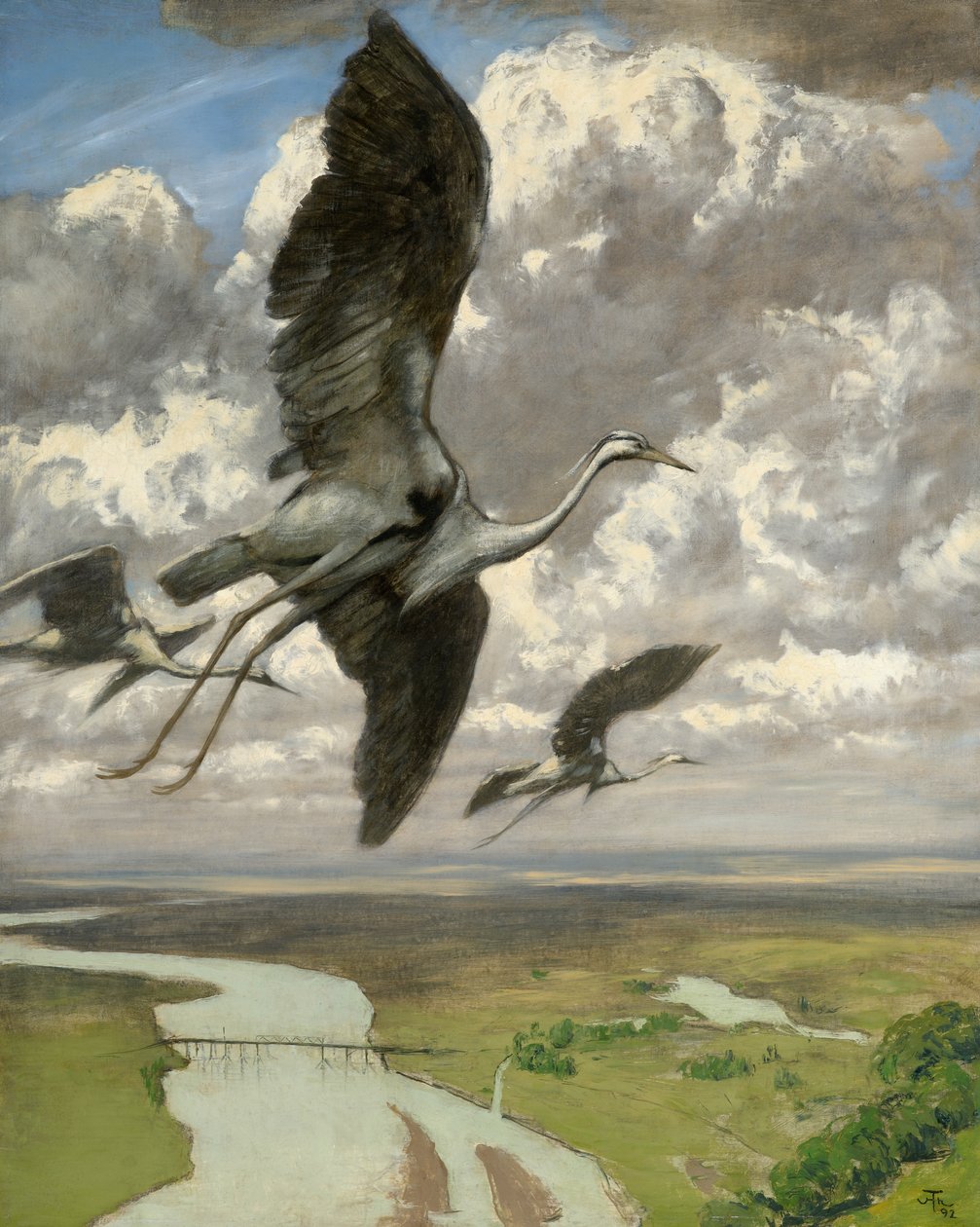 Oiseaux merveilleux, 1892 - Hans Thoma