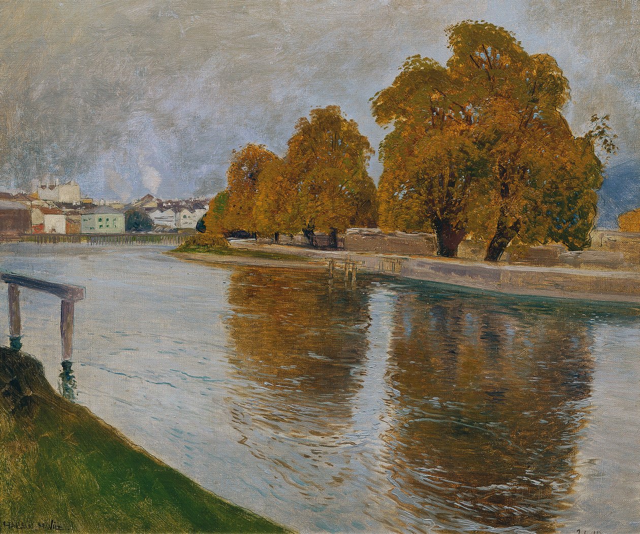 La Salzach à Hallein - Hans Wilt