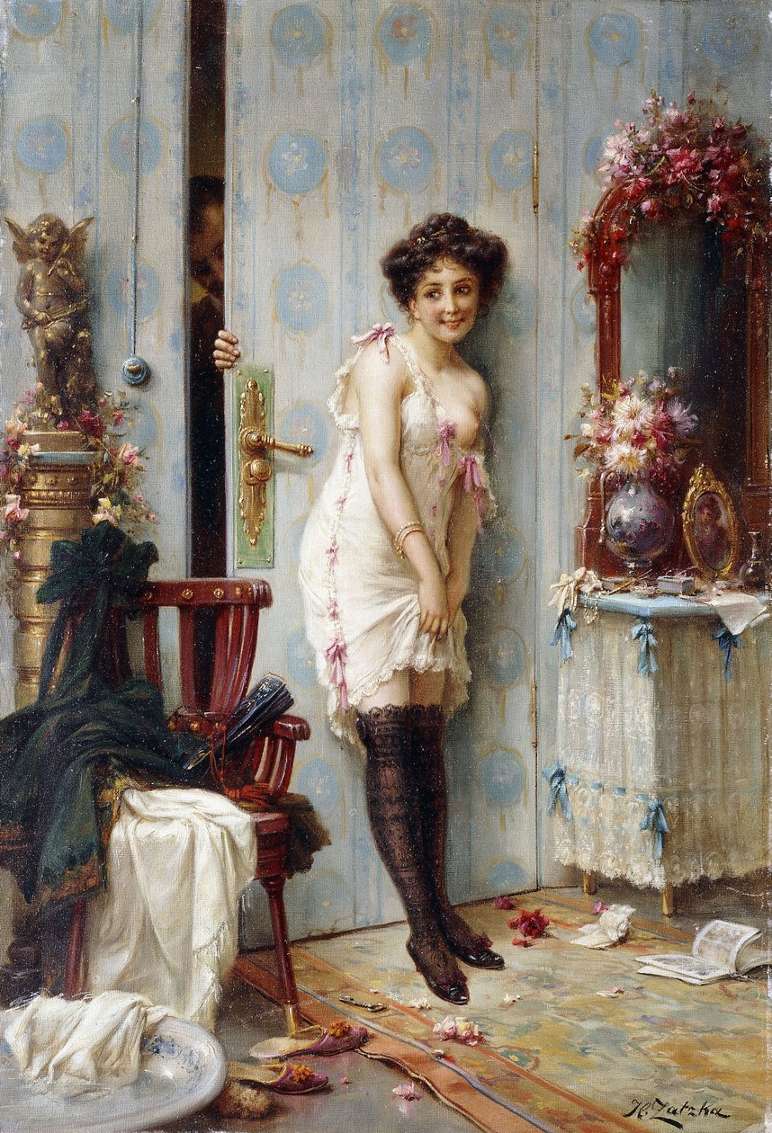Le visiteur amoureux - Hans Zatzka