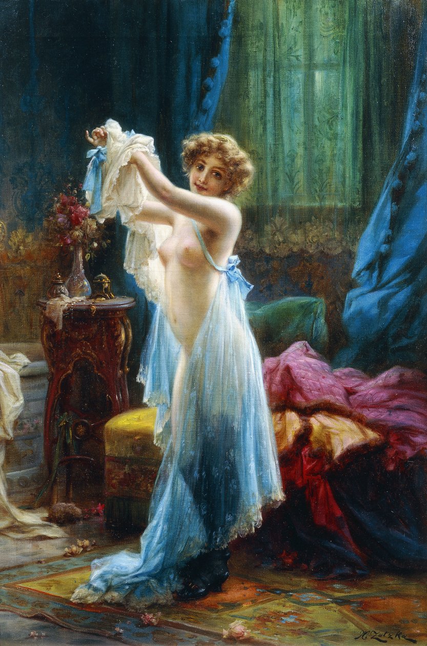 Le boudoir - Hans Zatzka