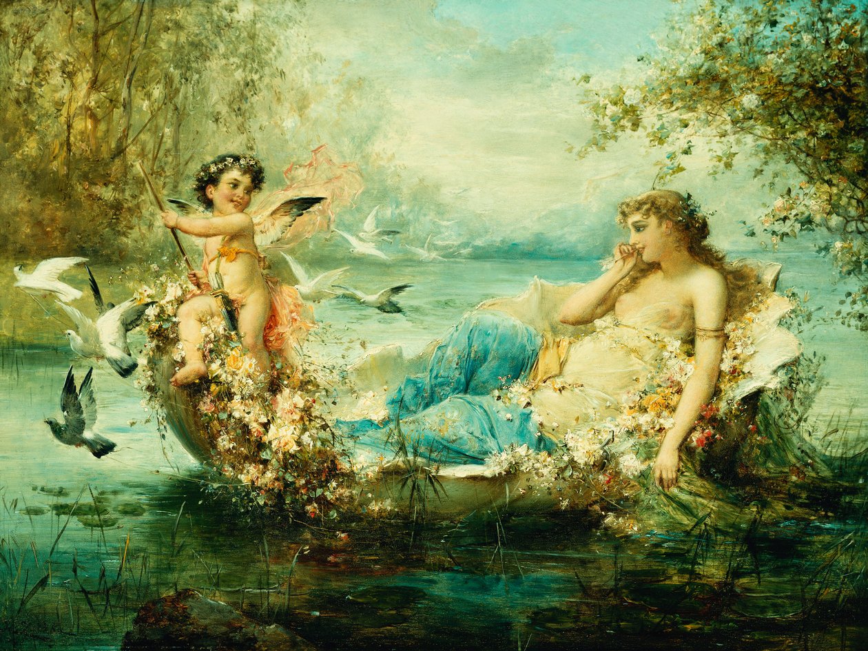 Vénus et Cupidon - Hans Zatzka