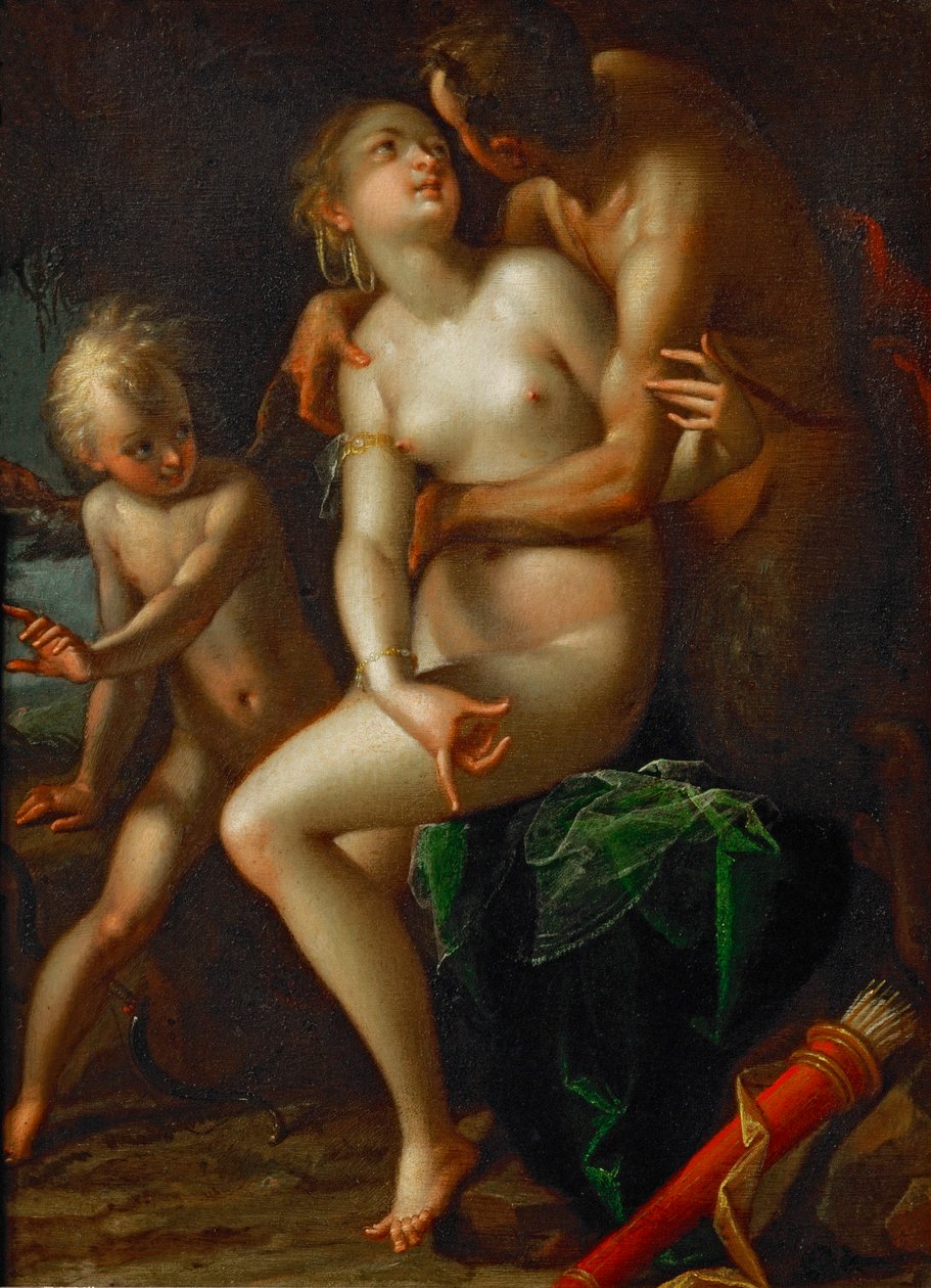 Jupiter, Antiope et Amor ... - Hans von Aachen