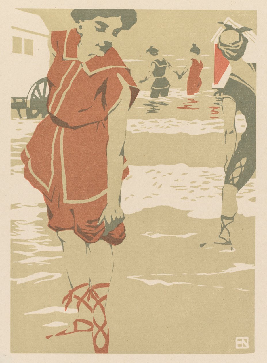Baigneurs, vers 1900 - Hans von Newmann