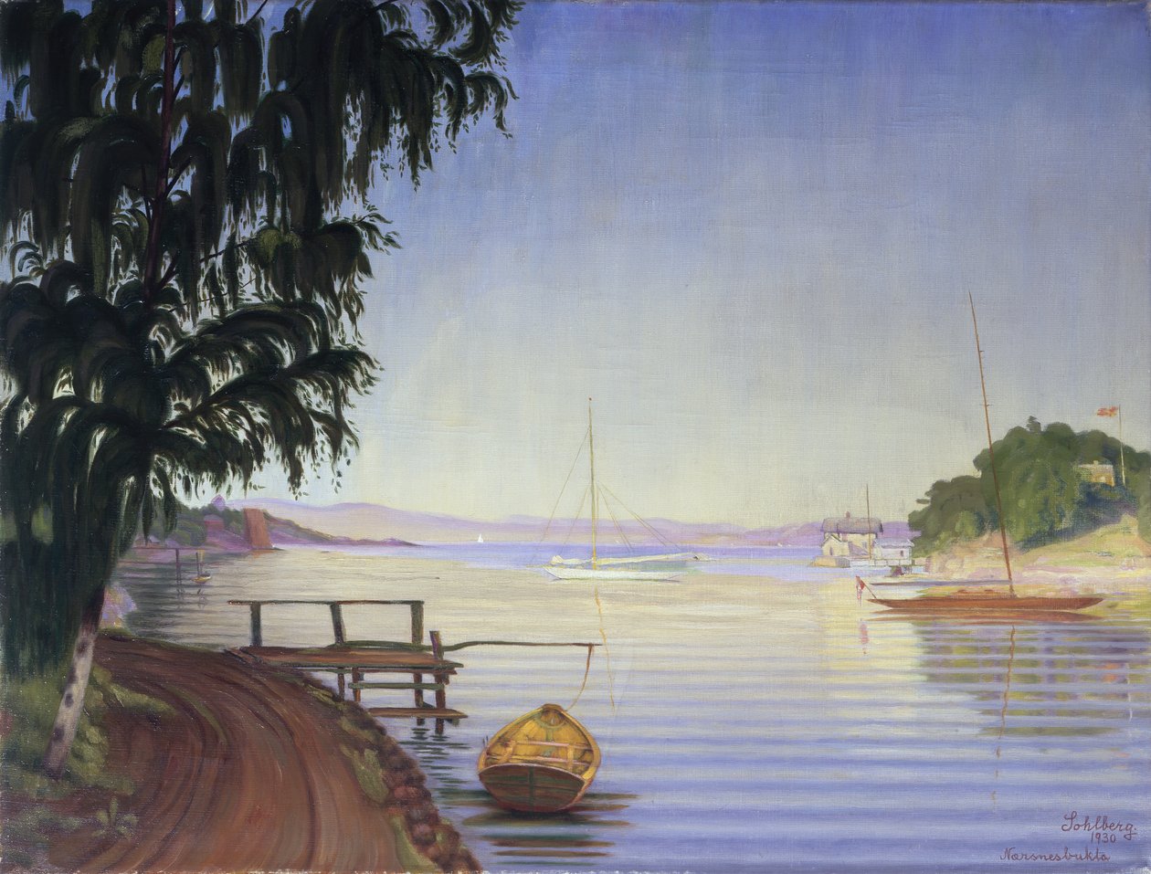 Depuis la baie de Nærsnes - Harald Oscar Sohlberg