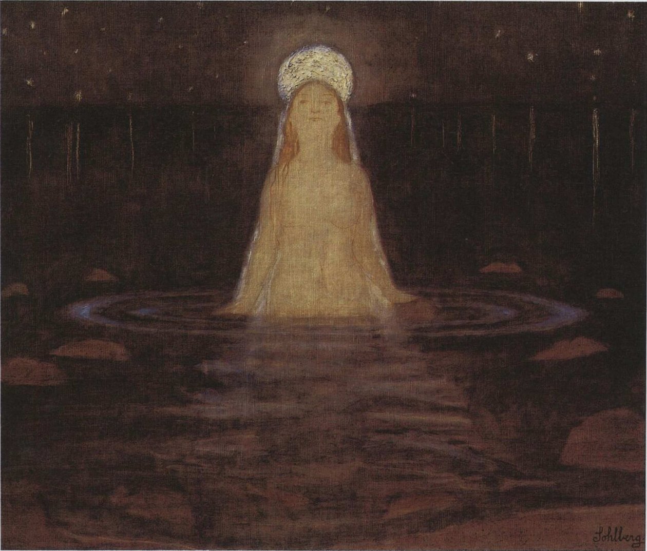 La sirène, 1897. - Harald Oscar Sohlberg