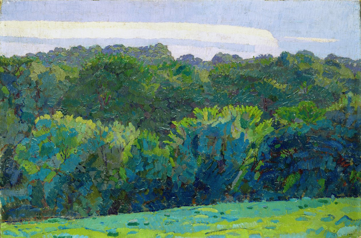 Paysage, Somerset, 1917 - Harold Gilman