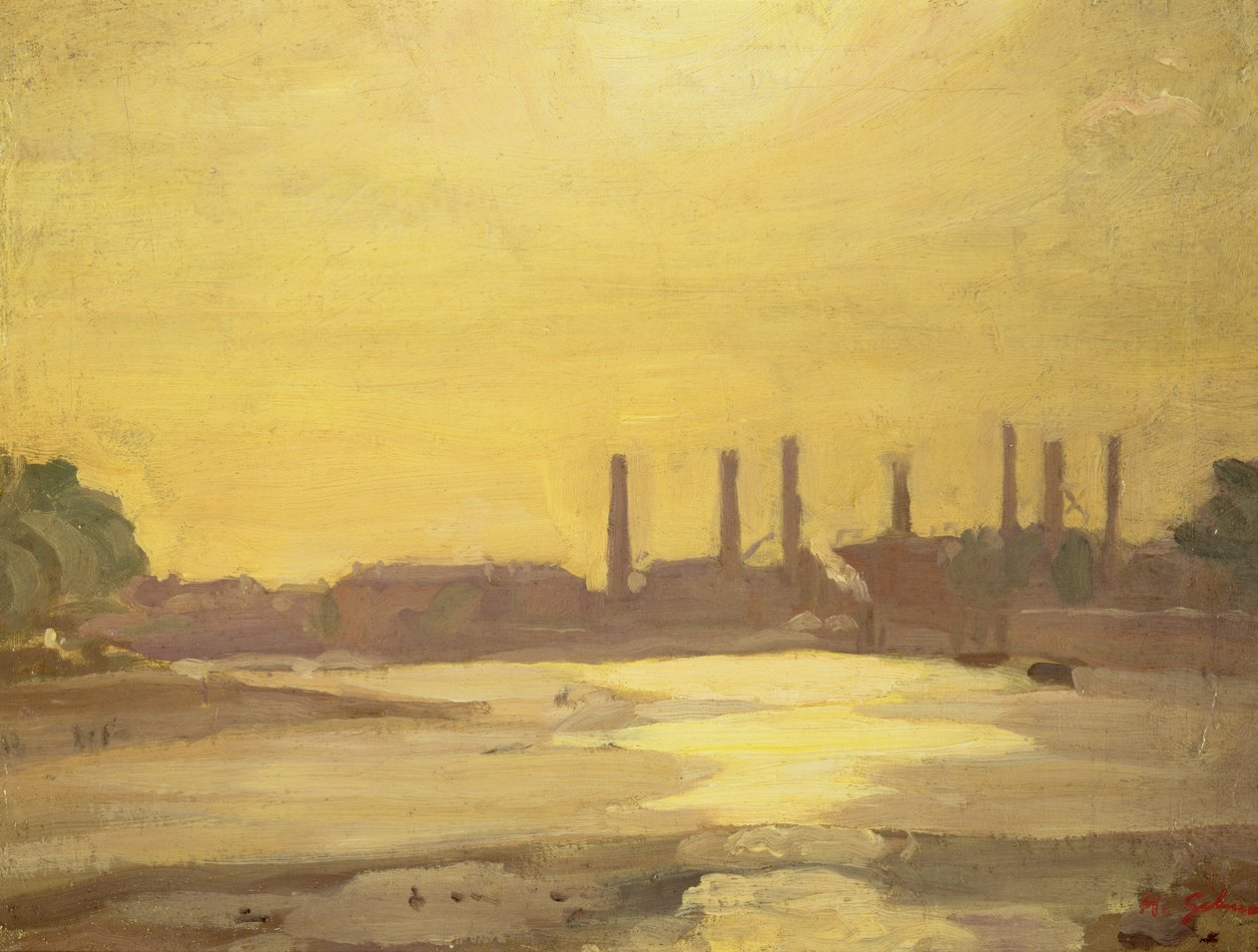 La Tamise à Chelsea - Harold Gilman