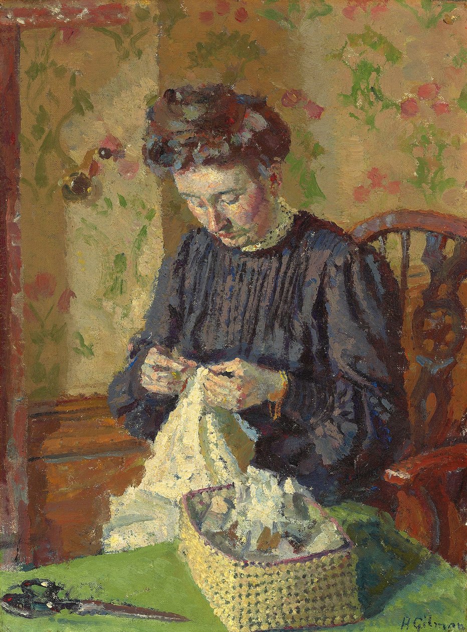 Femme cousant, c. 1908 - Harold Gilman
