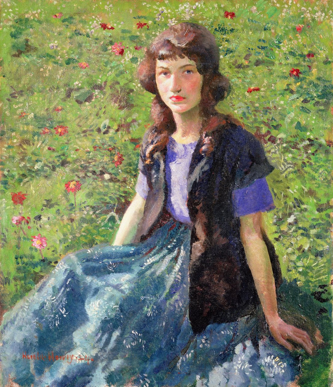 Une fille gitane - Harold Harvey
