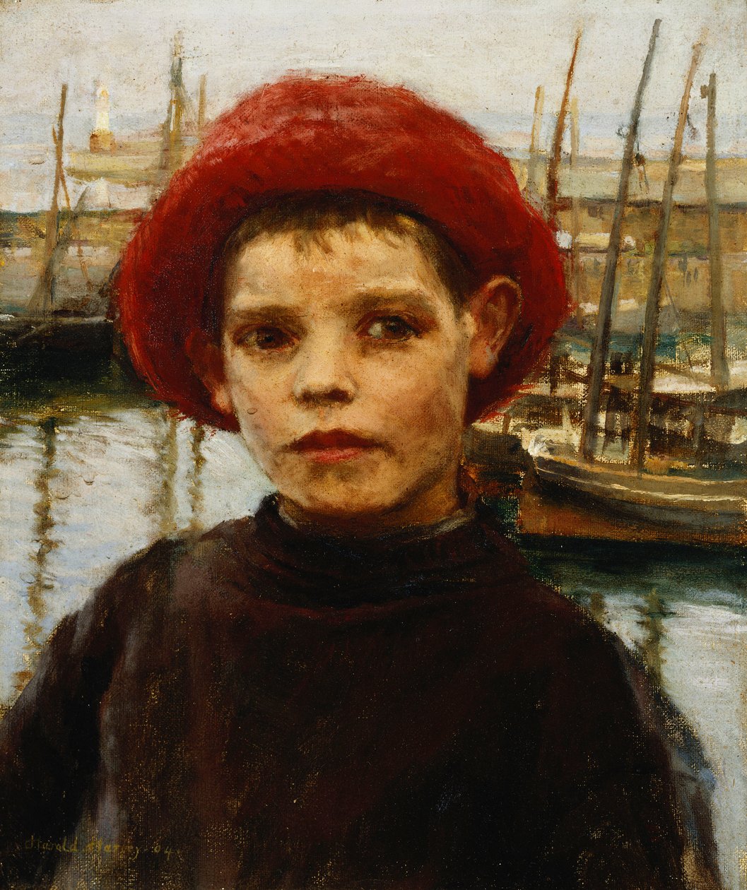 Garçon pêcheur - Harold Harvey