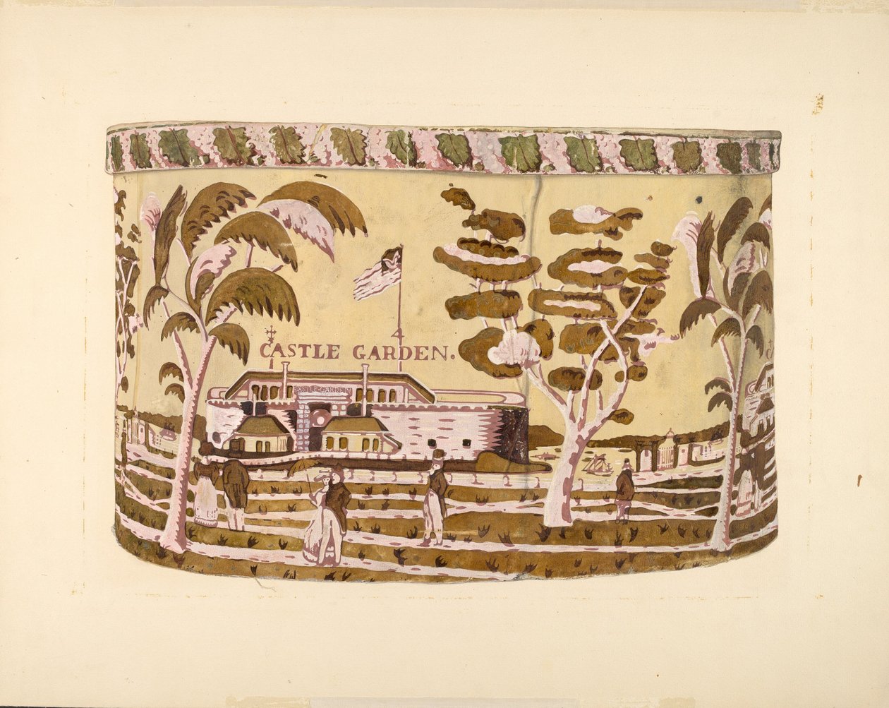 Boîte à chapeau - "Castle Garden" - Harold Merriam
