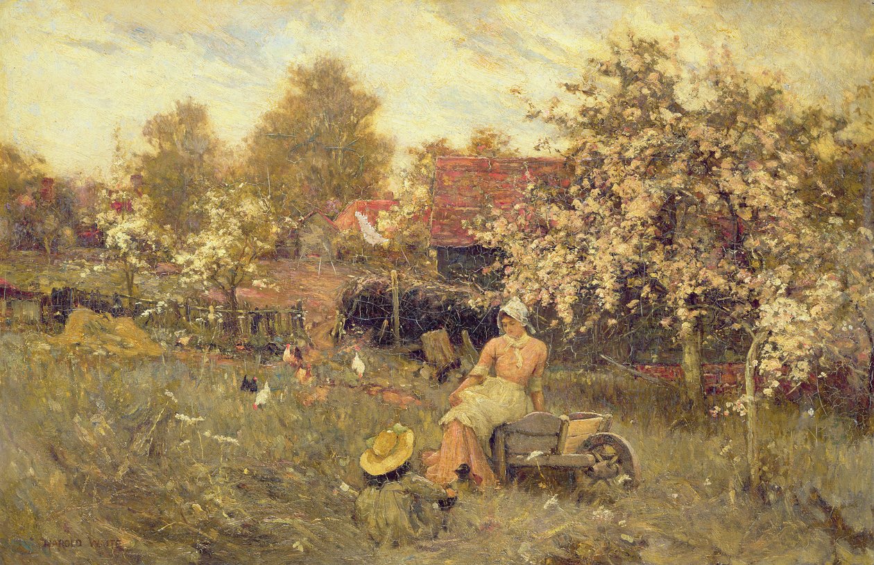 Dans le verger - Harold Waite