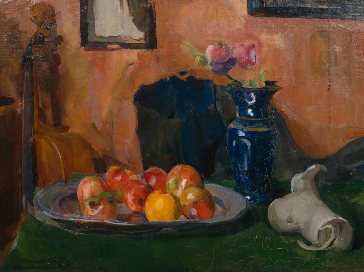 Nature morte avec plat de fruits - Harriet Backer