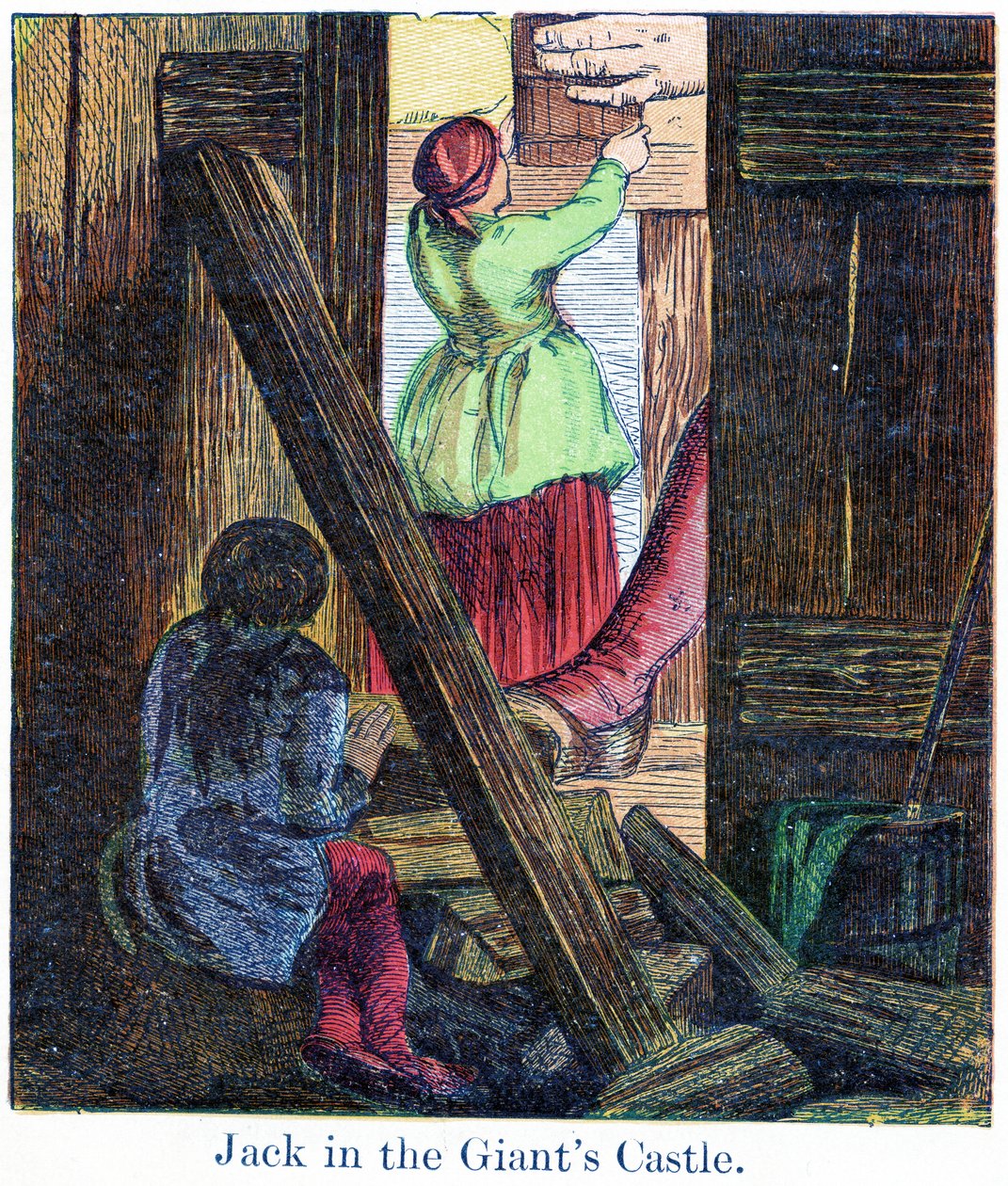 Jack dans le château du géant, 1867 - Harrison William Weir