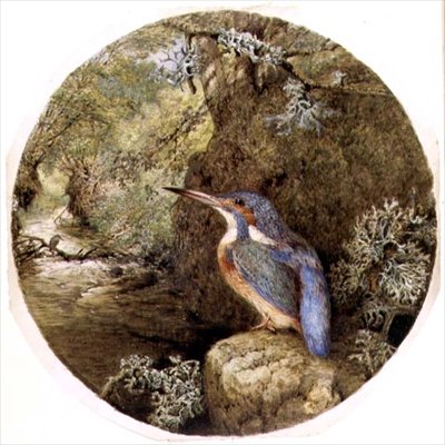 Le repaire du martin-pêcheur - Harrison William Weir