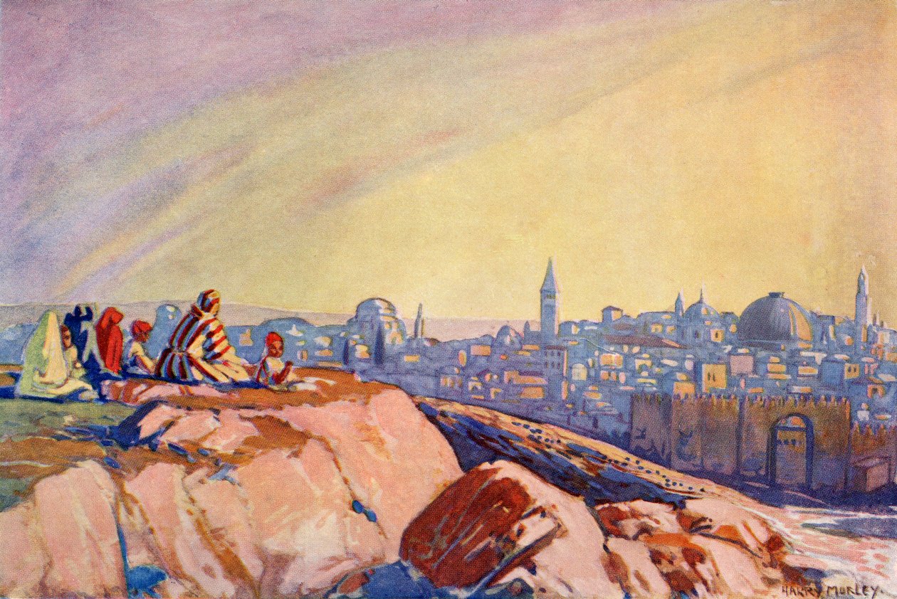 Vue de Jérusalem vue de Golgotha, vers 1910 - Harry Morley
