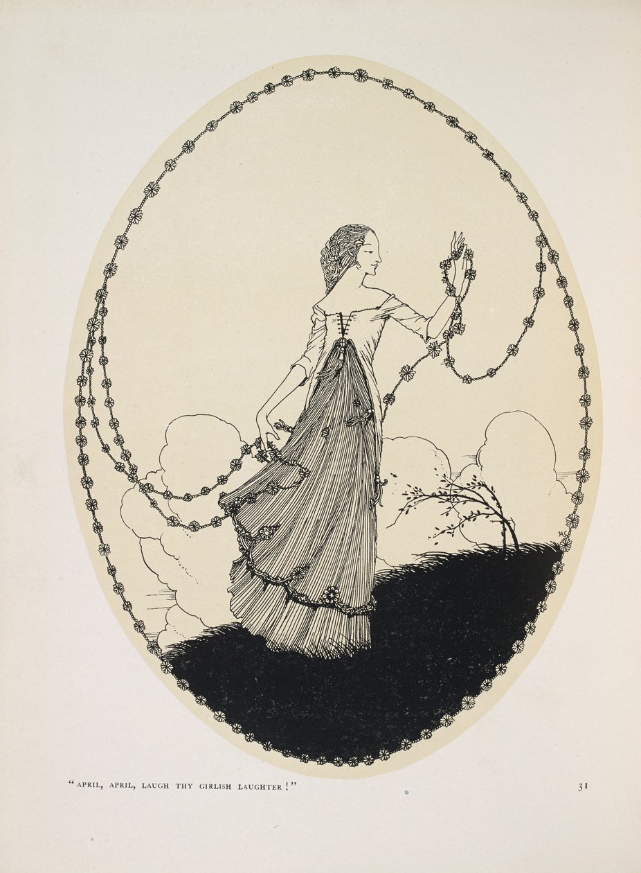 Avril. "Avril, Avril, ris de ton rire de jeune fille!" - Harry Clarke