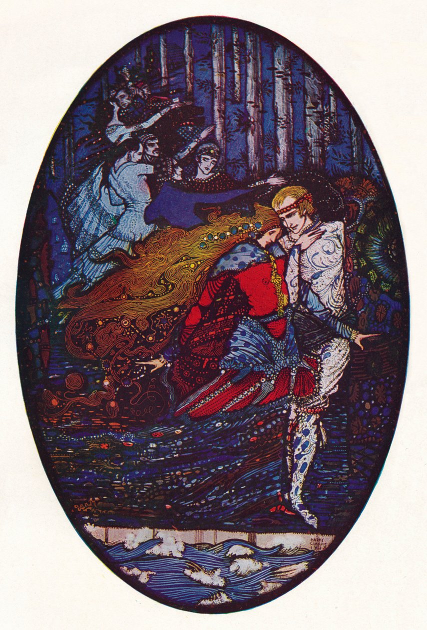 La rencontre, vers 1918 - Harry Clarke