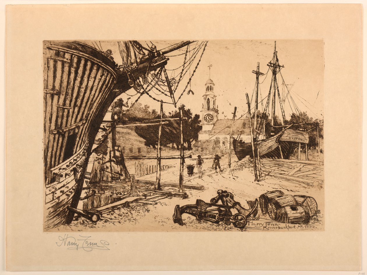 Quai, Kennebunkport, Maine - Harry Fenn