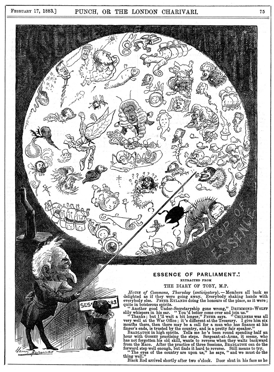 Essence du Parlement, 1883 - Harry Furniss