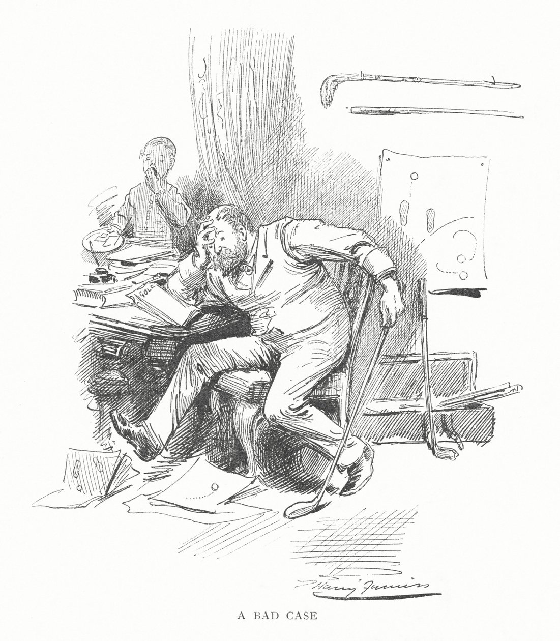 Golf : Un mauvais cas - Harry Furniss