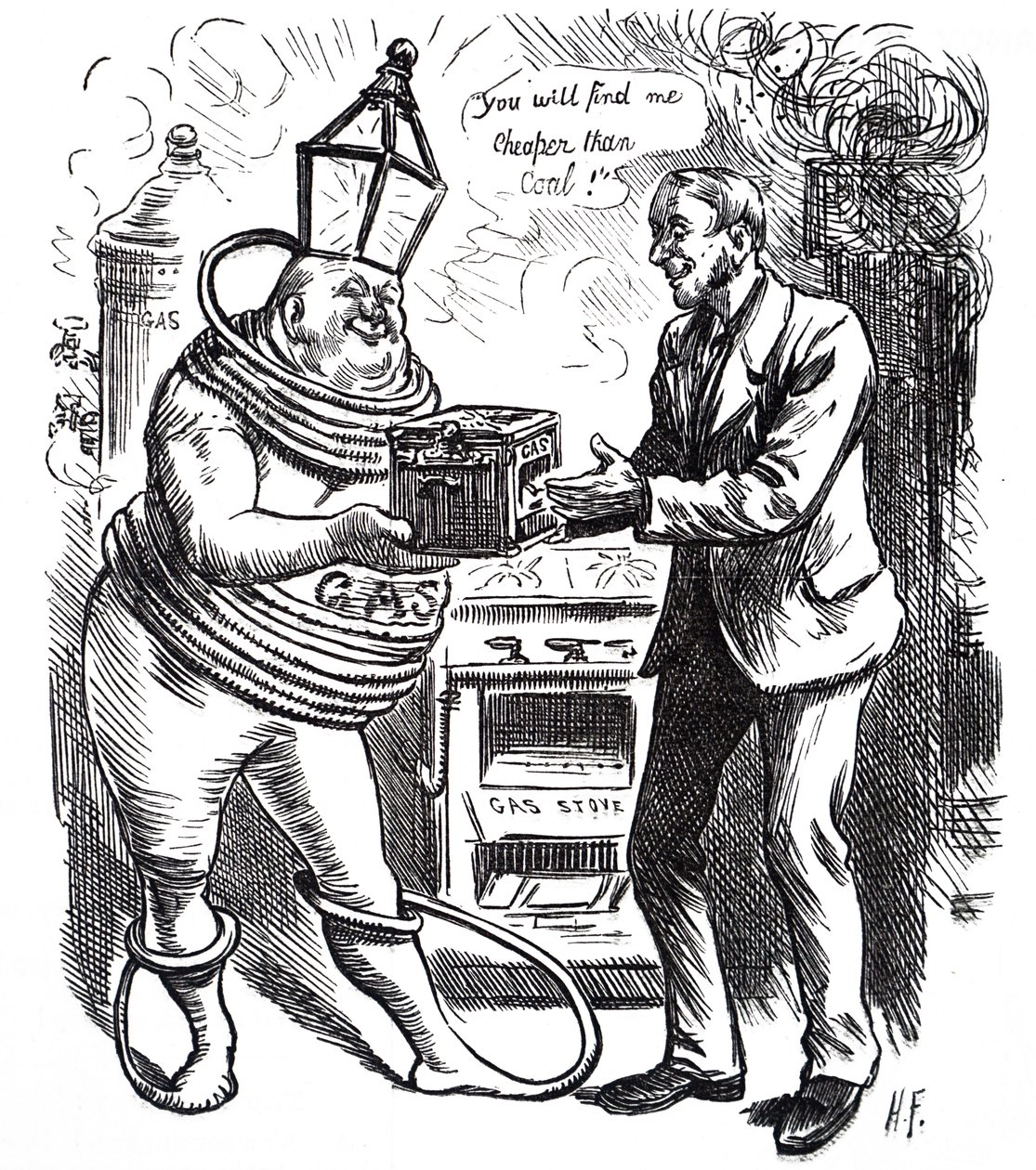 Le coût bon marché du gaz - Harry Furniss