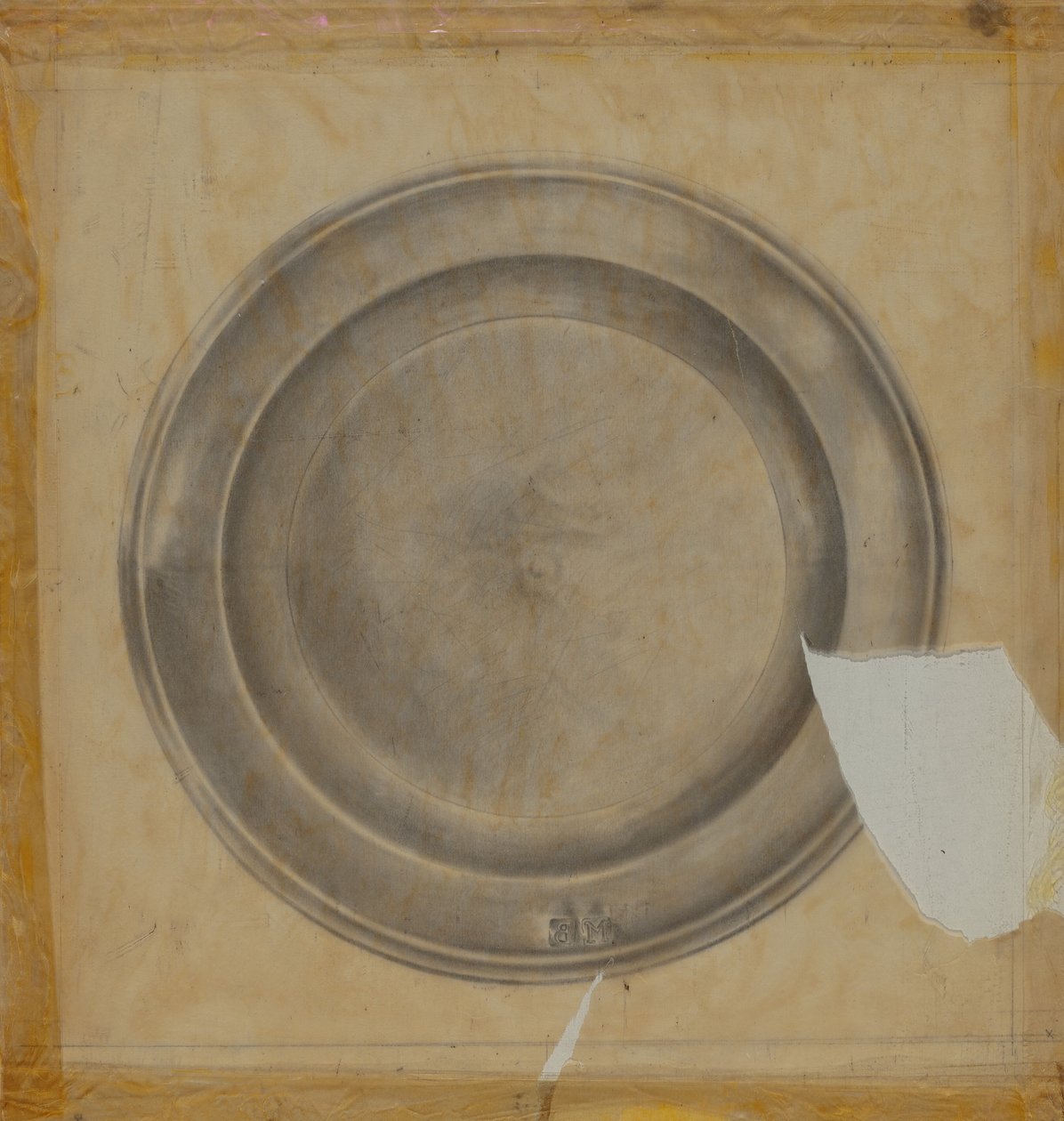 Assiette en étain - Harry Goodman