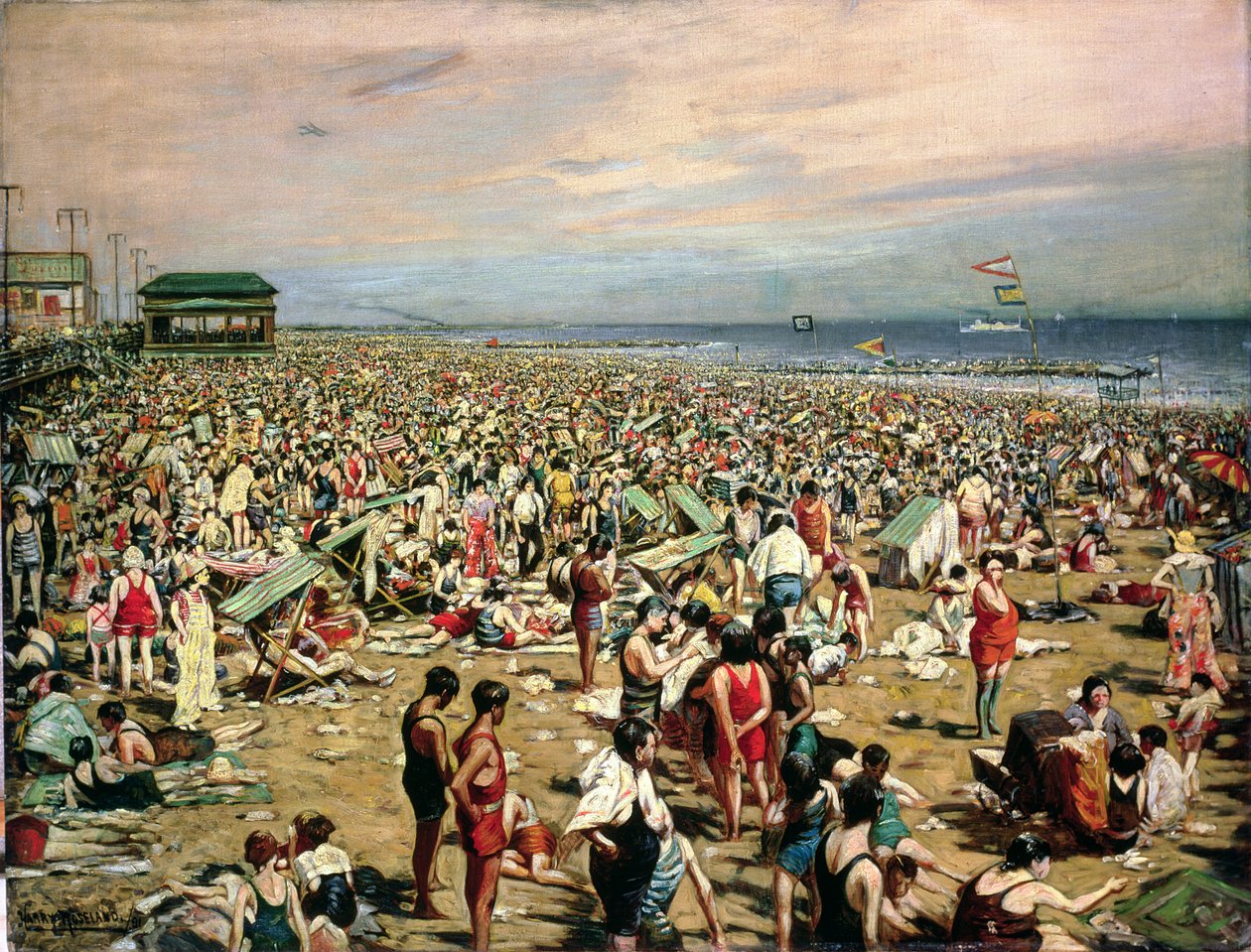 Scène de plage, Coney Island - Harry Herman Roseland