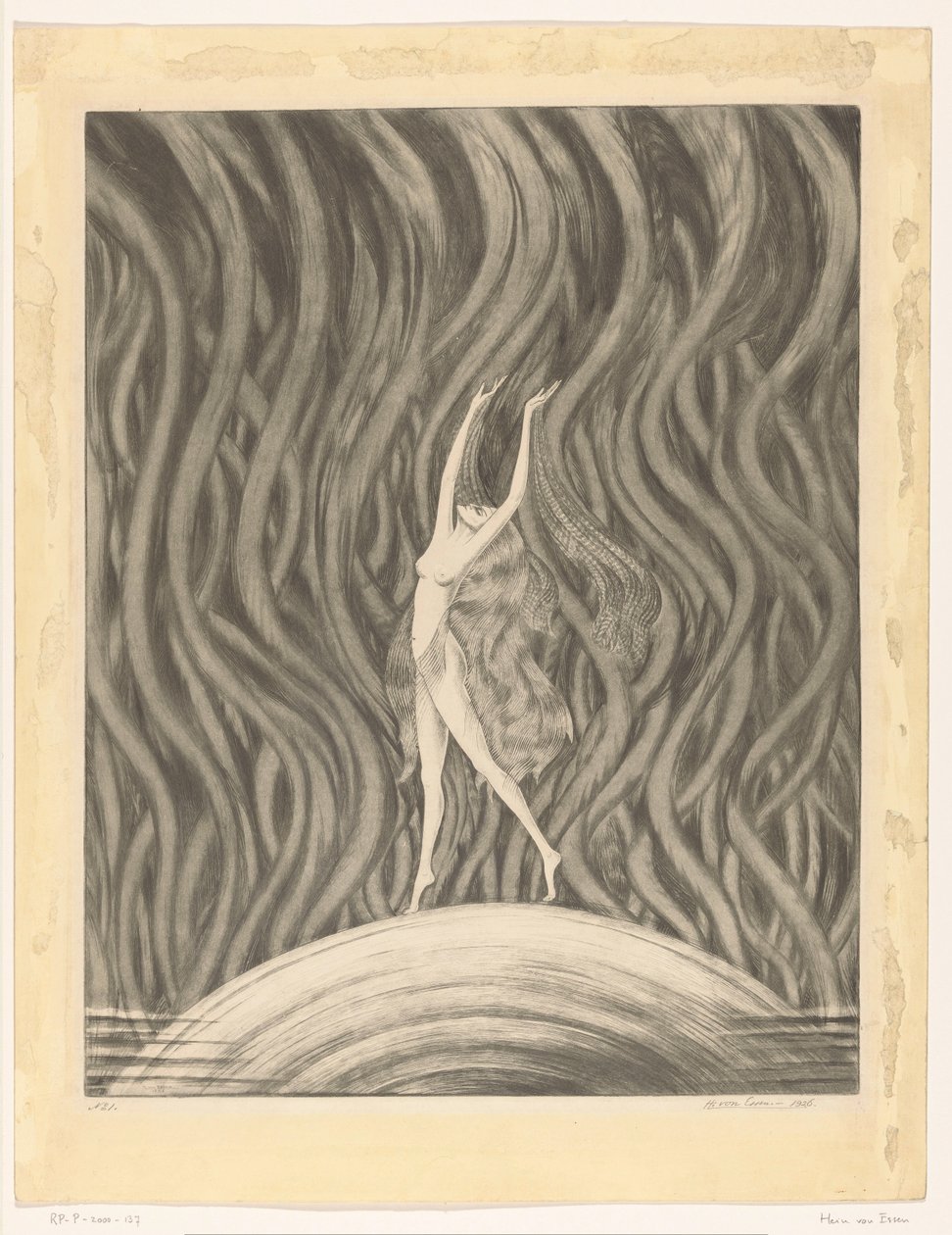 Femme nue dansant - Hein von Essen (signed by artist)