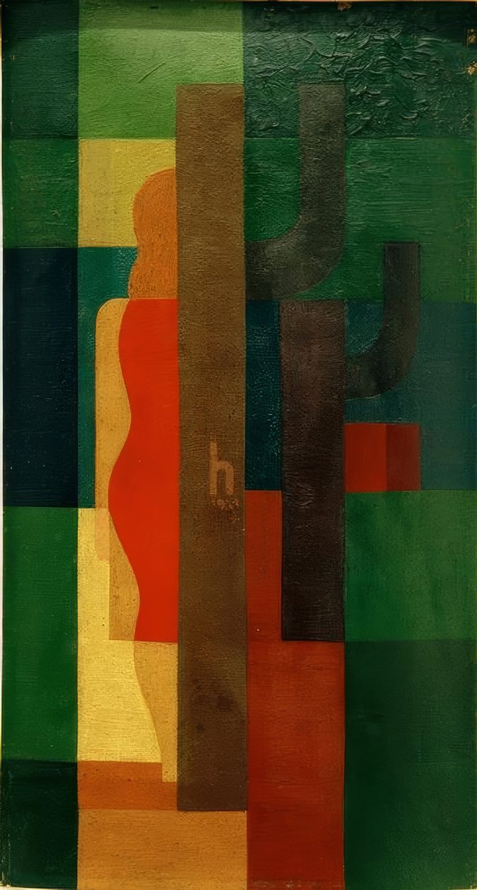 Femme dans la forêt - Heinrich Hoerle
