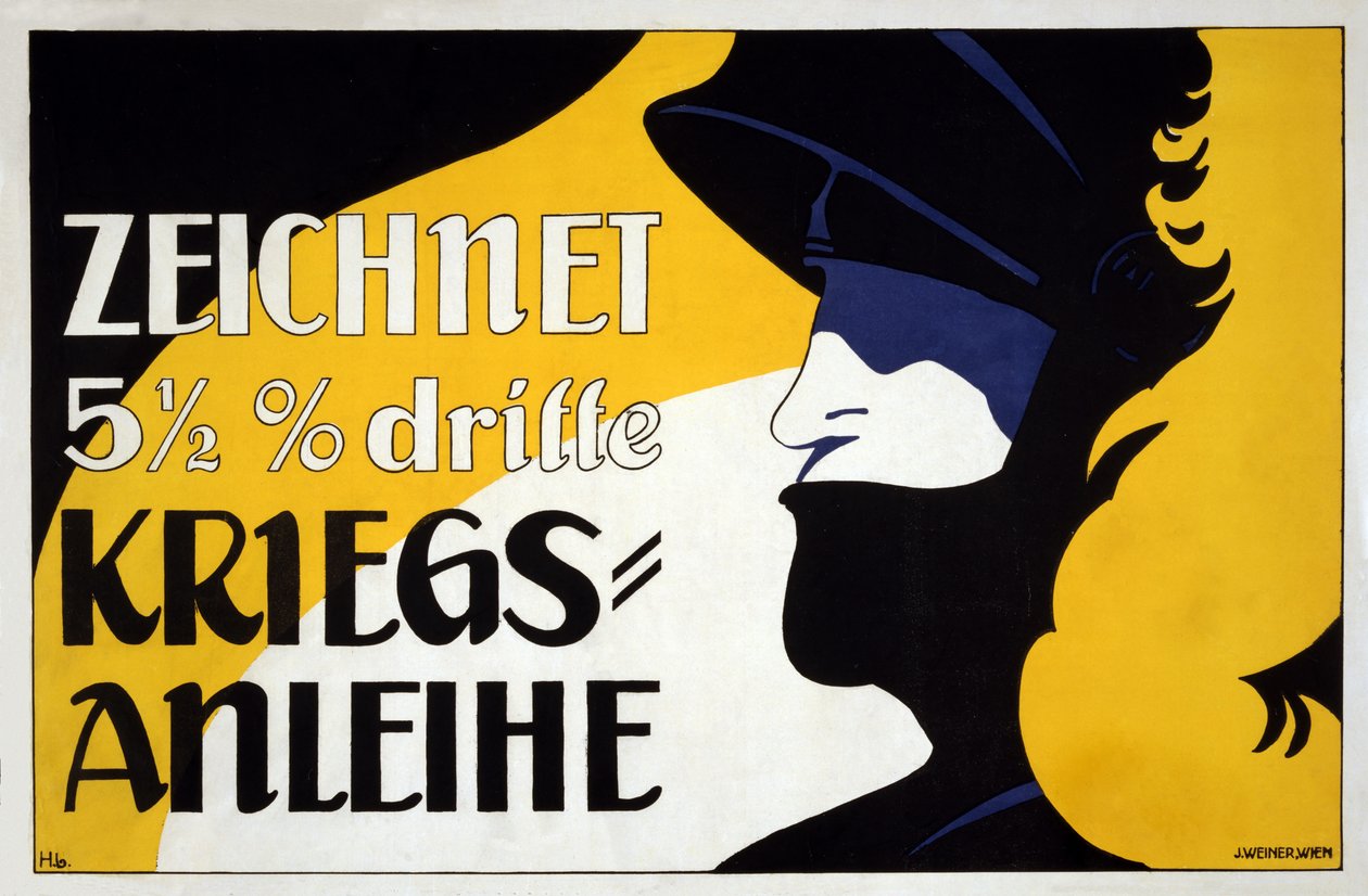 Zeichnet 5 12 dritte Kriegs-Anleihe, publié en 1917 - Heinrich and Urban Lefler
