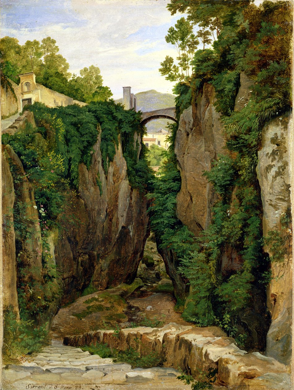 Ravin rocheux à Sorrente, 1823 - Heinrich Reinhold