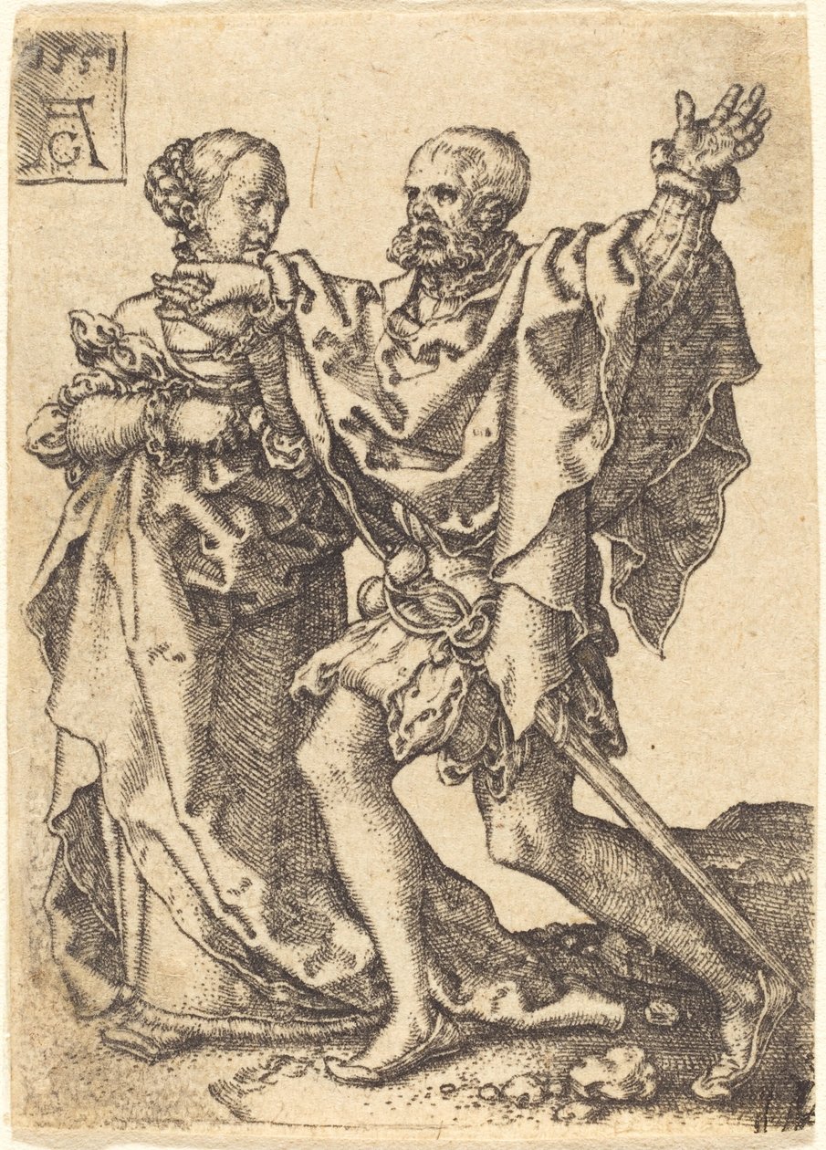 Couple dansant - Heinrich Aldegrever