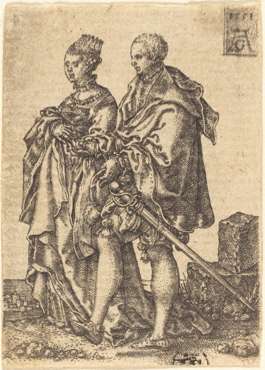 Couple dansant - Heinrich Aldegrever