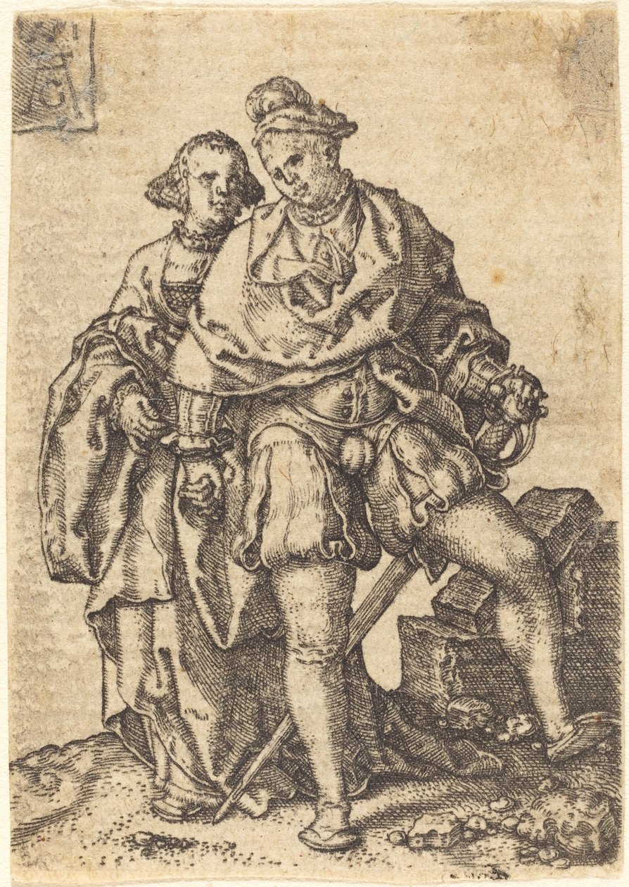 Couple dansant, 1551 - Heinrich Aldegrever