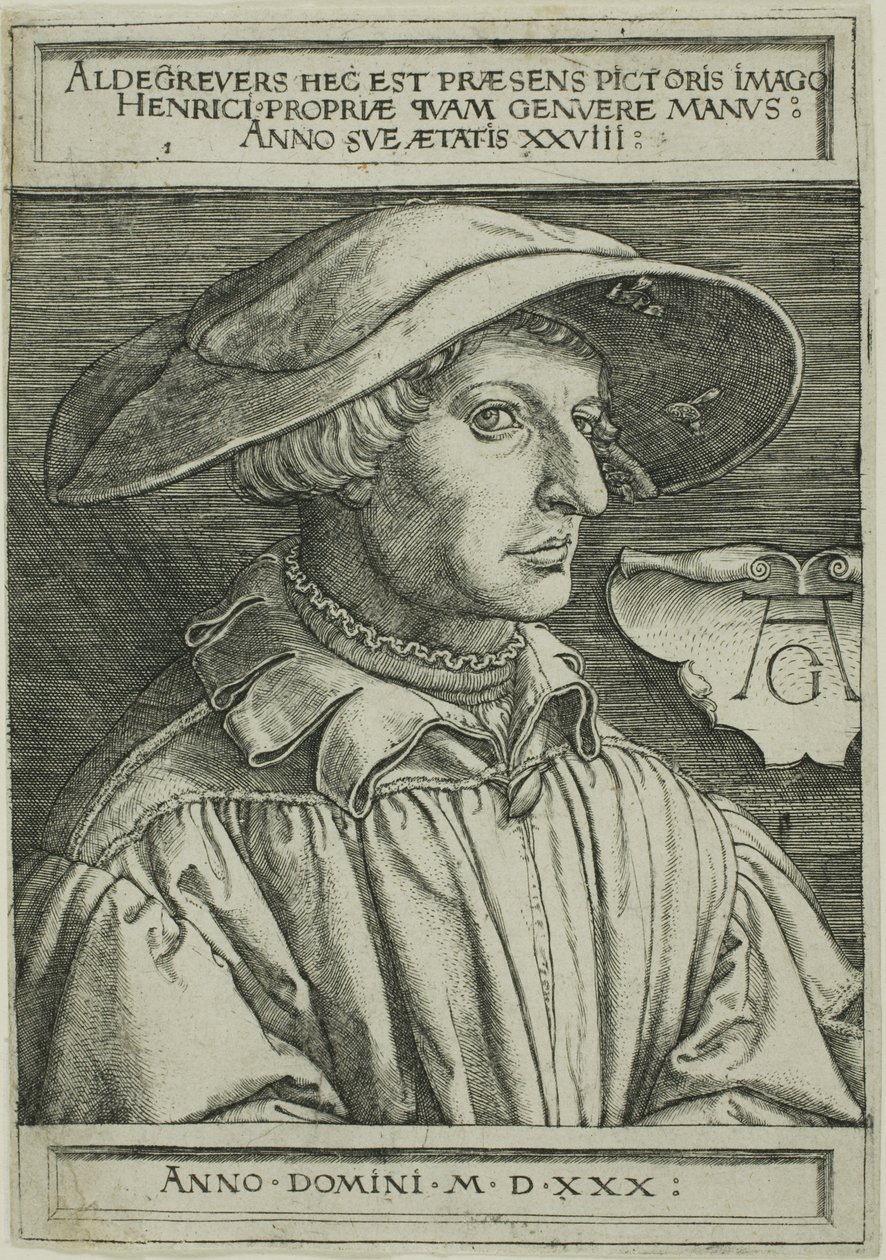 Heinrich Aldegrever, âgé de 28 ans - Heinrich Aldegrever