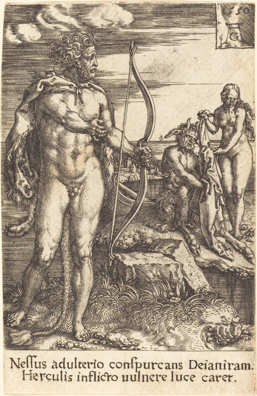 Hercule tuant Nessus - Heinrich Aldegrever