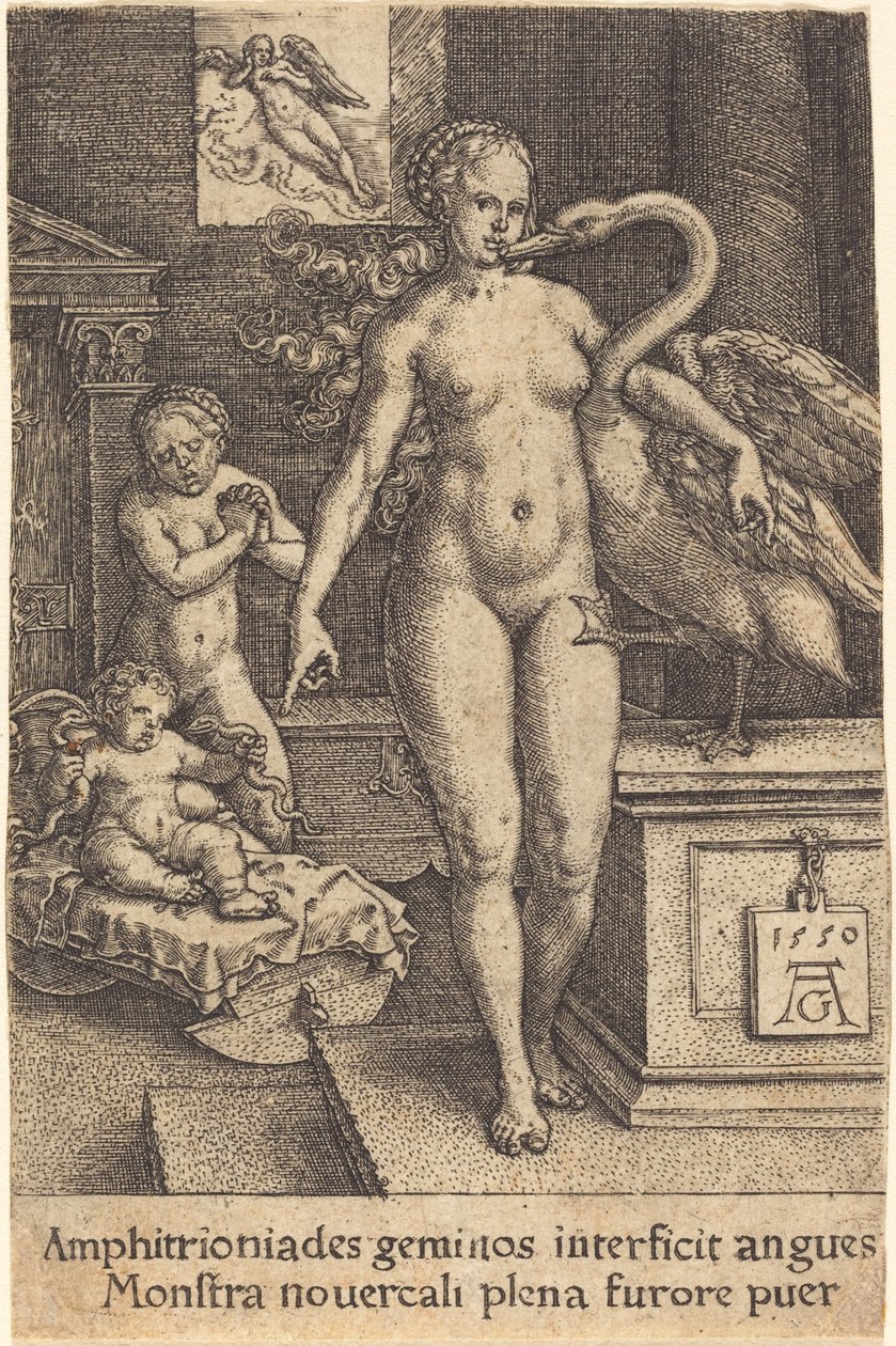 Hercule enfant, 1550 - Heinrich Aldegrever