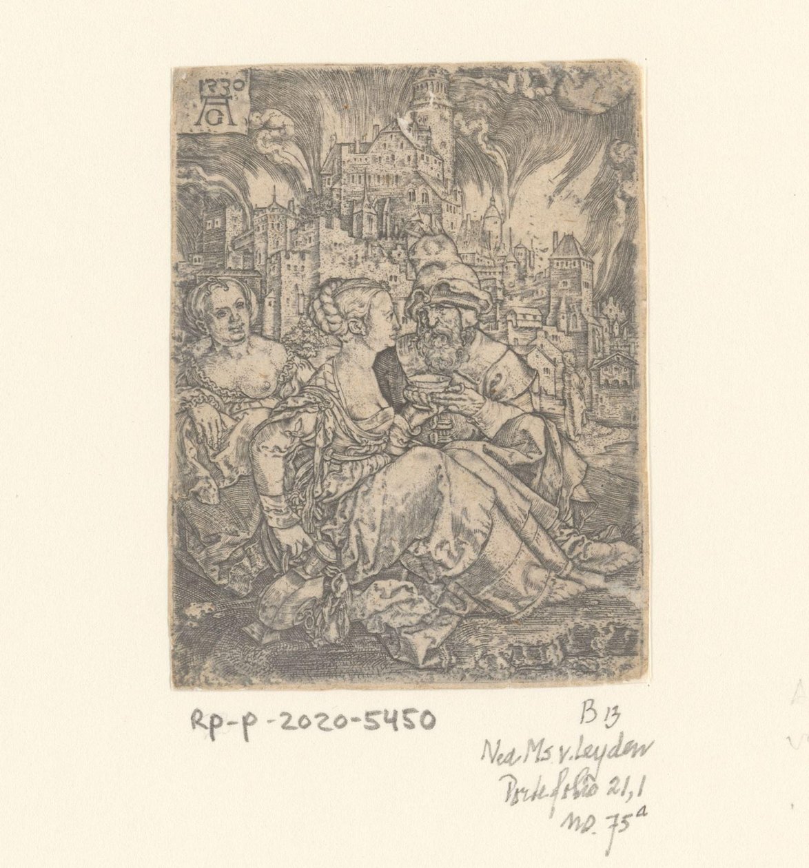 Loth et ses filles - Heinrich Aldegrever